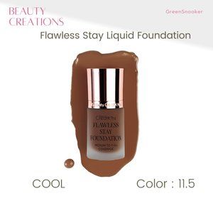 BEAUTY CREATIONS, Flawless Stay Liquid Foundation, Color,  # 11.5